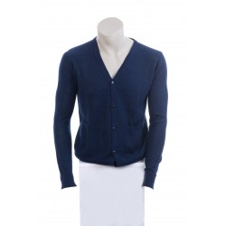 Gillet bleu homme 100% ALPAGA